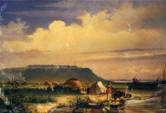 “Укріплення Раїм. Вид з верфі на Сирдар’ї”, 1848 р.