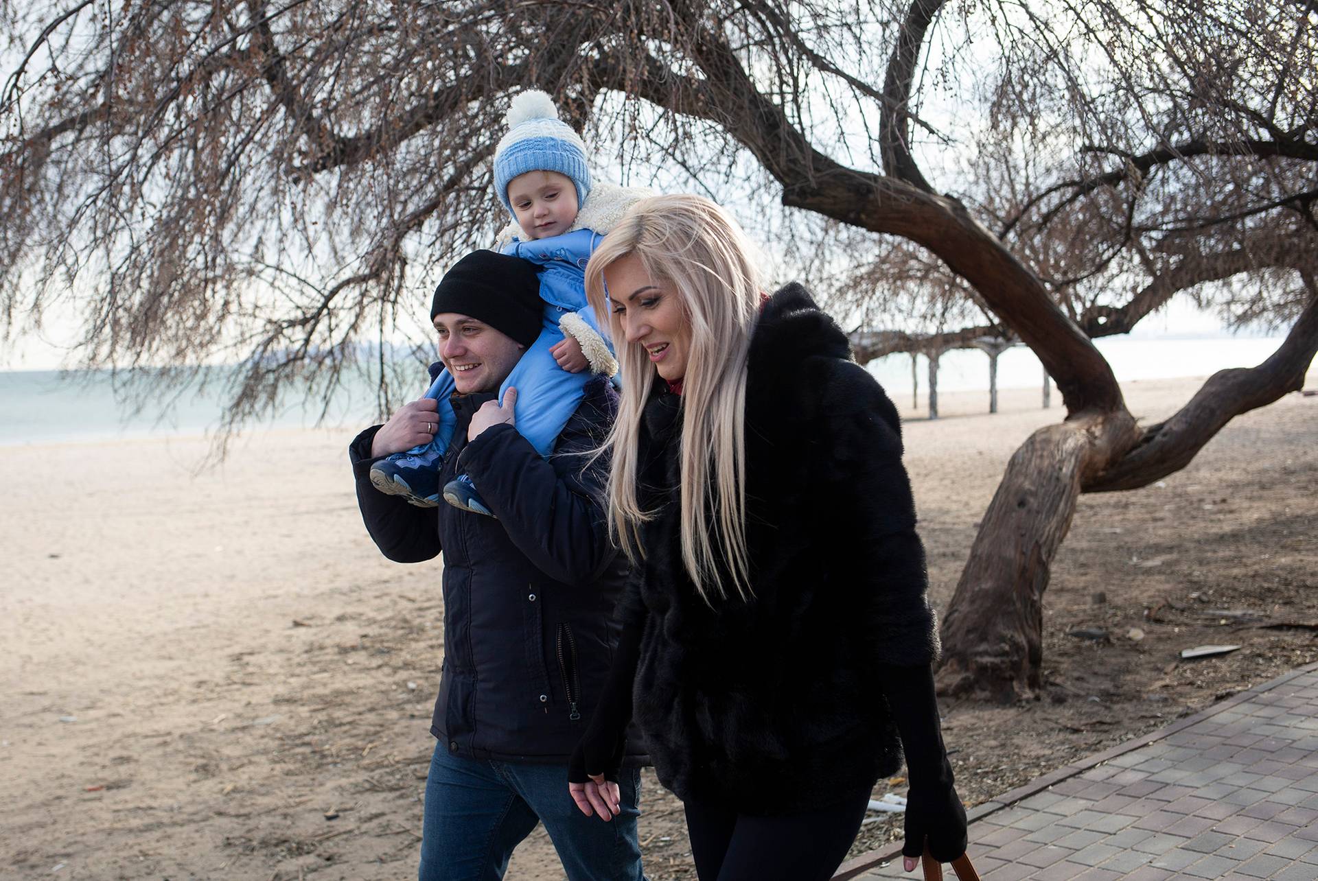 Паша з дружиною Юлею і сином, Одеса, 2 березня 2019 року