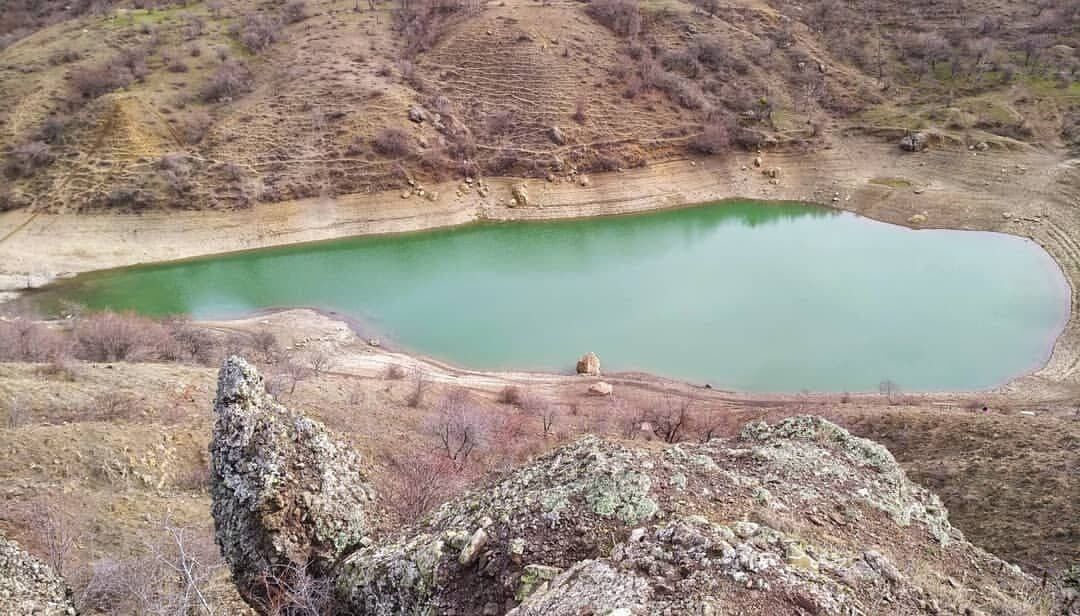 Від озера залишилася невелика калюжа