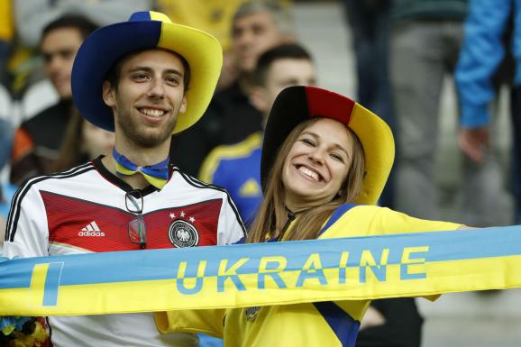 Найяскравіші українські вболівальники на матчі проти Німеччини