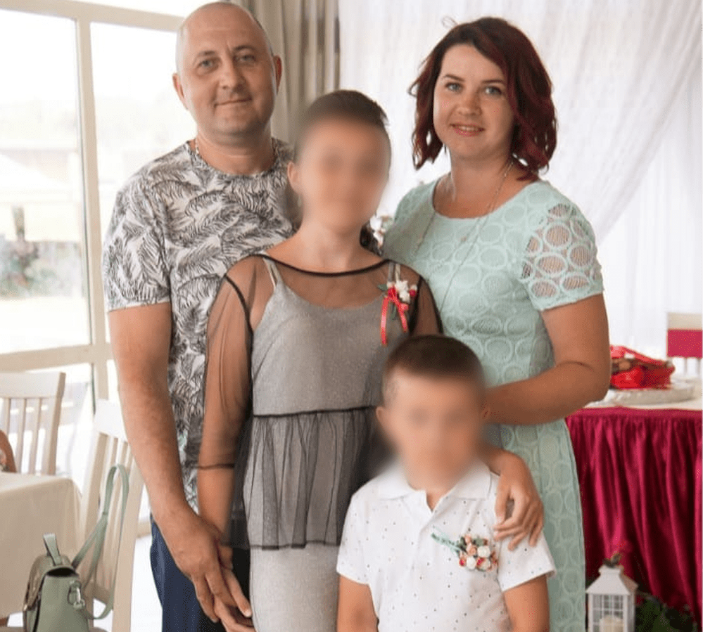 34-річна Тетяна Луновська з чоловіком і дітьми до події в школі.