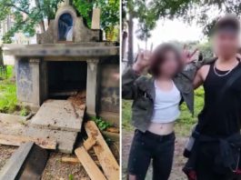 В Івано-Франківській області підлітки розтрощили могили на кладовищі і зняли це на відео
