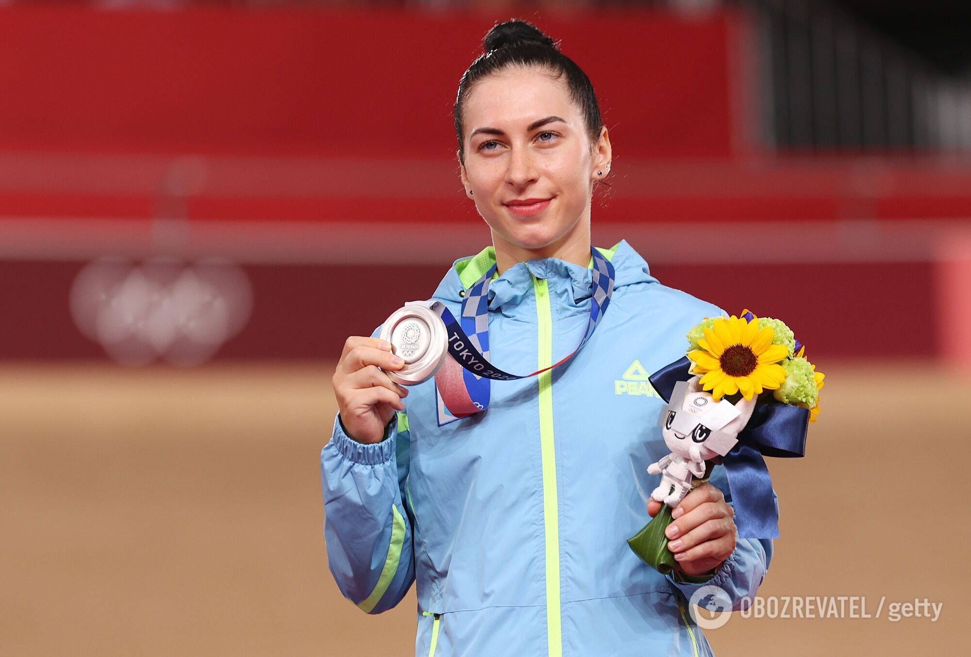 Старікова з медаллю Олімпіади в Токіо.
