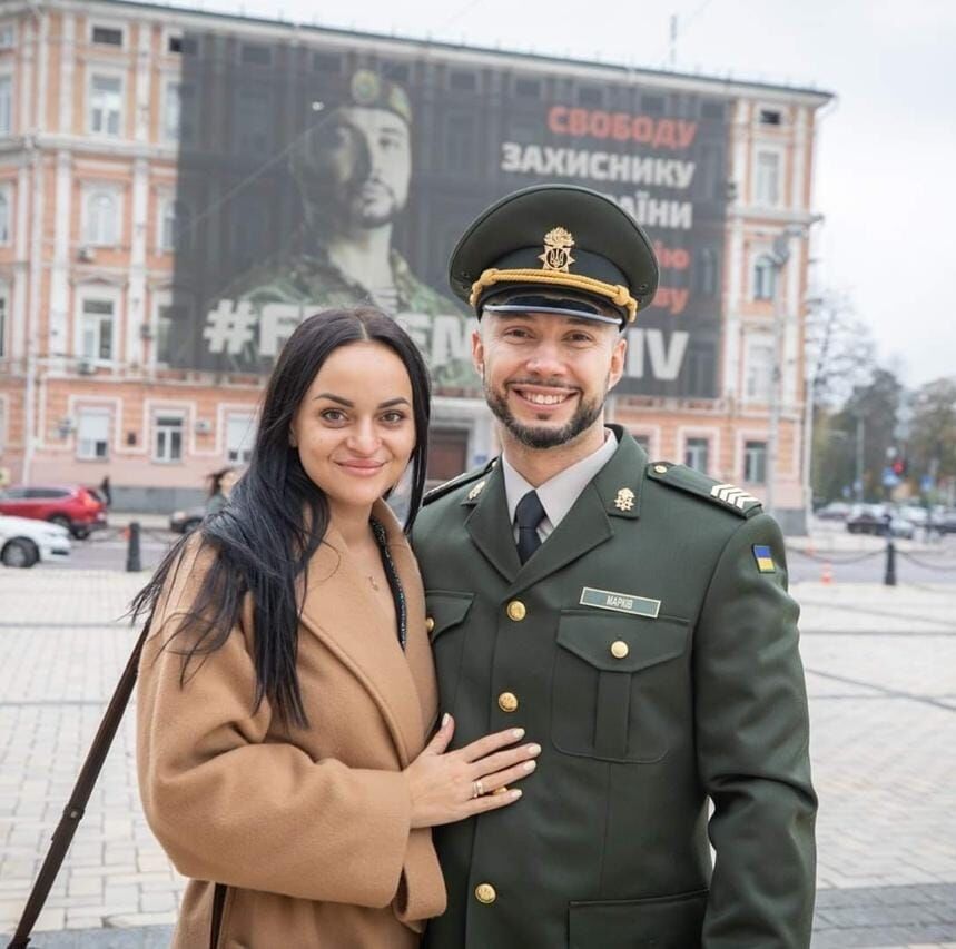 Віталій Марків з дружиною Діаною