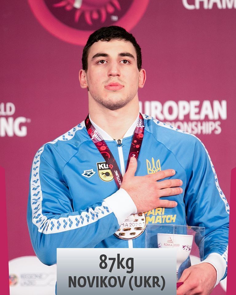 Новіков після перемоги на чемпіонаті Європи-2020.
