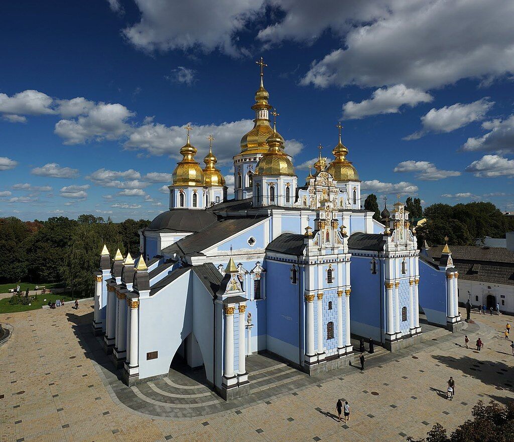 Сучасний вигляд собору Михайлівського монастиря.