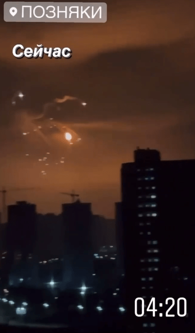 У Києві знову прогриміли вибухи: можливі авіаудари (відео)