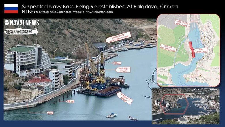 Росіяни відновлюють базу підводних човнів в окупованій Балаклаві, щоб ховати там субмарини з Калібрами 03
