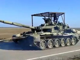 ЗСУ на трофейному Т-72Б3М тягнуть ще один захоплений Т-72Б3 під Херсоном