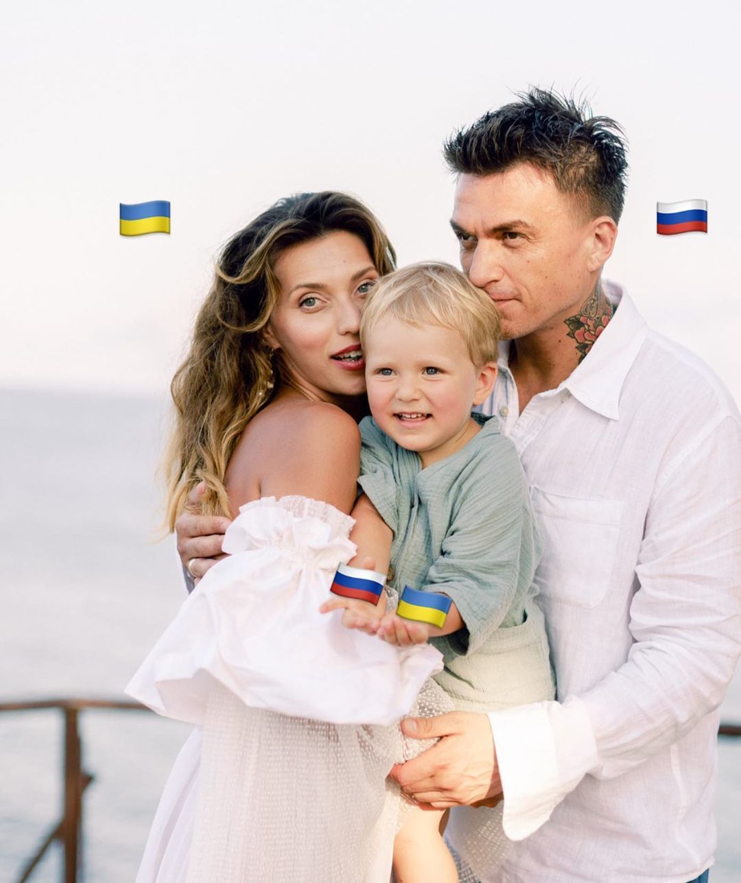 Регіна Тодоренко з чоловіком та сином / © instagram.com/reginatodorenko