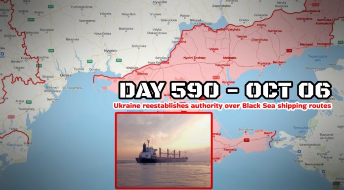 Frontline report Day 590: Ukraine reestablishes authority over Black Sea shipping routes. Russia downs one of its own aircraft
