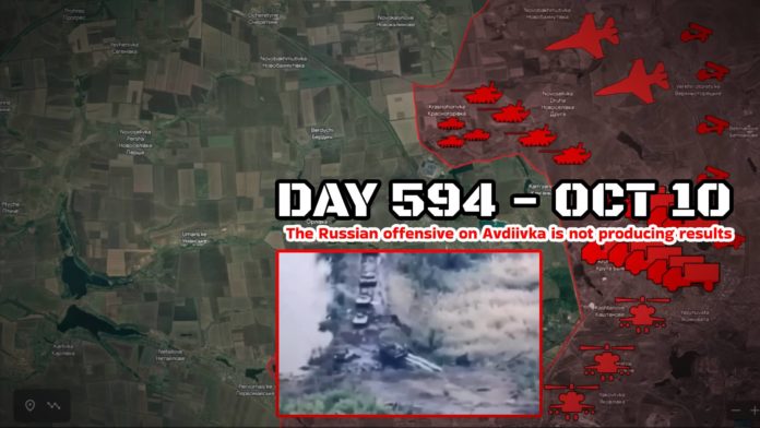Frontline report Day 594: Russia's expensive offensive in Avdiivka has so far resulted in meager territorial gains