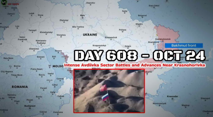 Frontline report Day 608: Intense fighting and attempts to advance Russian troops at the Avdiivka and Bakhmut directions