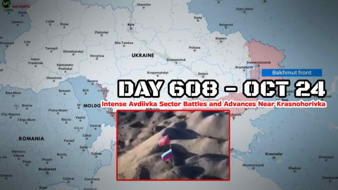 Frontline report Day 608: Intense fighting and attempts to advance Russian troops at the Avdiivka and Bakhmut directions
