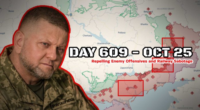 Frontline report Day 609: Repelling Enemy Offensives and Railway Sabotage