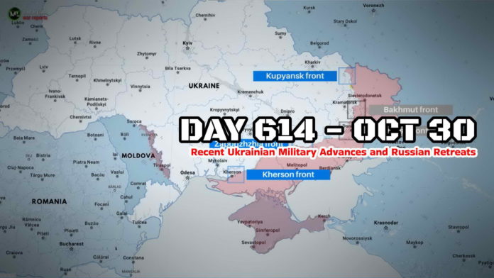 Frontline report Day 614: Ukrainian Forces Gain Ground on Multiple Fronts, Russian Retreats, and Leadership Changes