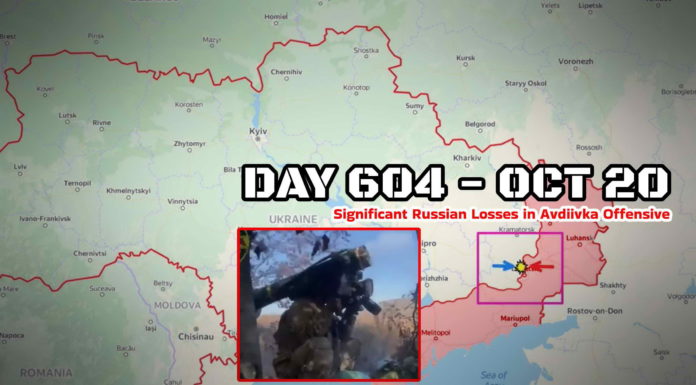 Frontline report Day 604: Russian Offensive in Avdiivka: 1,400 Russian Troops and 175 Tanks & BMPs Lost in a Single Day