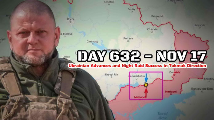 Frontline report Day 632: Ukrainian Advances and Night Raid Success in Tokmak Direction