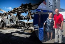 До поліції звернулось подружжя, яке дивом вижило під час удару по гіпермаркету Харкова