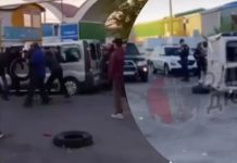 З кийками та сльозогінним газом: в Одесі натовп перевернув машину ТЦК