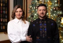 Володимир та Олена Зеленські з’явилися у вишиванках на Новий рік: скільки коштують їхні образи