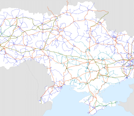 Відключення світла 25 жовтня: коли діятимуть графіки Карта електромережі України з лініями електропередачі різної напруги.